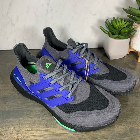 adidas UltraBOOST 21 Grey Black - Picture 8 of 10